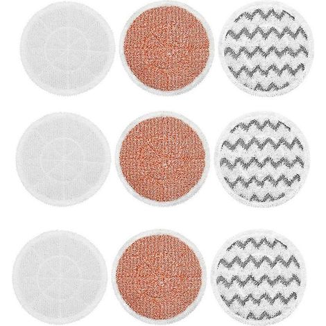 Lot de 9 lingettes de nettoyage pour balai vapeur Bissell 3897A 3712. Accessoires inclus. (1/5)