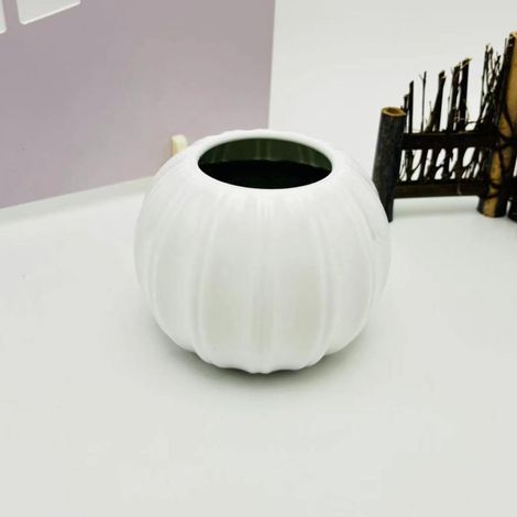 Vase - Citrouille - En Plastique - Pour Fleurs Séchées - Décoration Automne Halloween Thanksgiving - Bureau Intérieur - 1 Pièce (1/5)