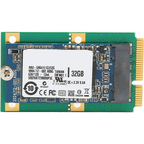 Adaptateur M.2 vers MSATA pour SSD 32 Go, carte stable et compacte, installation facile, accessoire PC bureau (1/5)