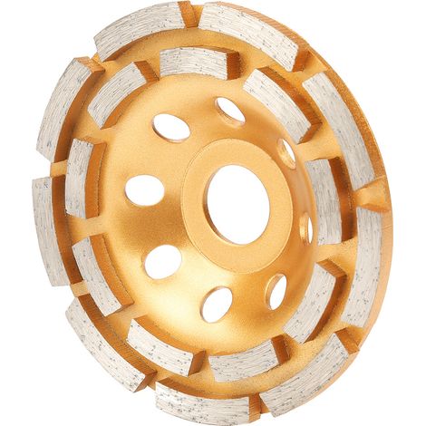 Disque à meuler diamanté double rangée 115/125/180 mm pour meuleuse d'angle, pour la découpe de briques et de béton (115 mm) (1/5)
