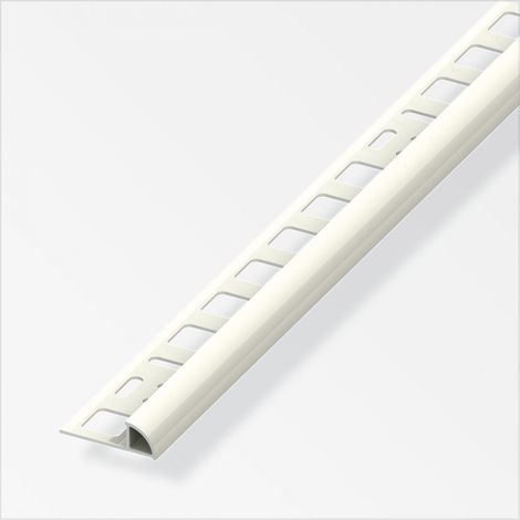 alfer Viertelkreisprofil PVC glatt jasmin glänzend Fliesenschienen (1/2)