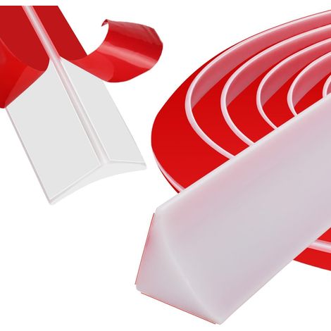 Baguette de Finition Plan de Travail Cuisine Auto-Adhésif Fort(Blanc, 5m) Joint Plan de Travail Cuisine Étanche pour Faire une Finition Entre le Surface et la Crédence (1/5)