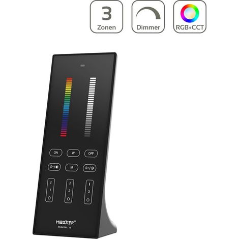MiBoxer Standfernbedienung RGB+CCT 3 Zonen schwarz Y3