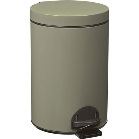 Rossignol Élora cubo de basura baño gris cemento 14 L (1/2)