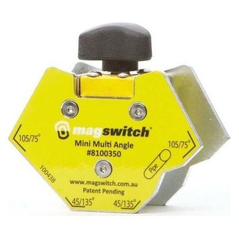Positionneur d'angle magnétique pour soudure MINI 300A - Force magnétique : 67 kg - Angles de soudage réalisables : 45135 ° - WELDLINE