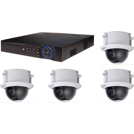 Kit de Vidéosurveillance Dahua DVR HCVR8208AS3 et 4 Caméras Dôme SD52C225IHCS2 (1/3)