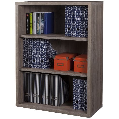 DISEGNO LIBRERIA 3 VANI 36X82XH112 CM ROVERE