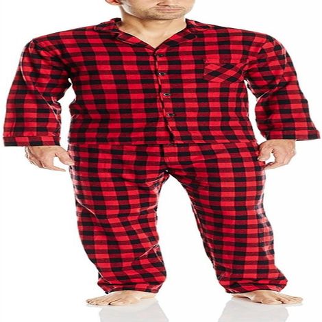 Ensemble pyjama en flanelle pour homme : chaud, confortable et élégant pour une nuit de sommeil réparatrice. (1/4)