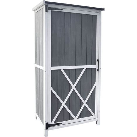 HOME DELUXE Gartenschrank YANA – Größe L Wetterfester Holzschrank für Garten & Terrasse Gartenschrank Holz, Holz Gartenschrank, Gartenschrank YANA, Gartenschrank wetterfest Holz, (1/5)