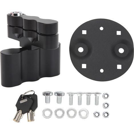 Bidons d'essence Pack Mount RX DLX PM Robustes et Fiables avec Clés pour Supports Standard, Porte-Bidon Eau, Lot de 2, Noir (1/5)