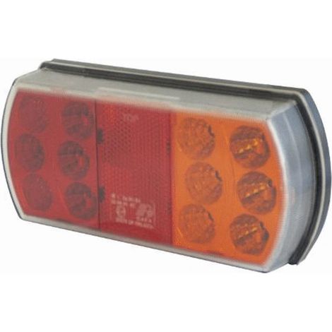 Feu arrière droit 15 LED 12/24V 165x80x35 mm pré-cablé (1/4)