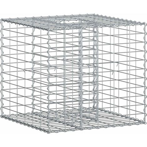 Gabion Raised Bed Silver vidaXL