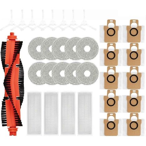 Pour balai à franges Xiaomi Mijia M30 Pro : sac à poussière, filtre HEPA, brosse principale (1/5)