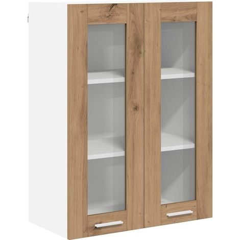 Mueble colgante con puerta Riga Roble artesanal 60 x 31 x 80 cm vidaXL