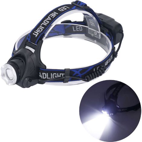 Lampe Frontale LED Lampe Frontale Haute Luminosité Lampe Frontale Réglable 3 modes résistants à l'eau pour l'extérieur,DUBUNS