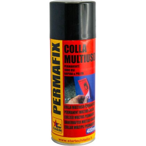 PERMAFIX spray colla multiuso permanente adesivo universale fissaggio extra 6 PEZZI  - Confezione: 3 Pezzi (1/5)