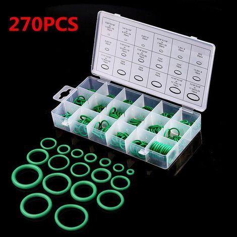 Set 270 pc Juntas Toricas Verdes para Aire Acondicionado 18 Tamaños Diferentes (1/5)