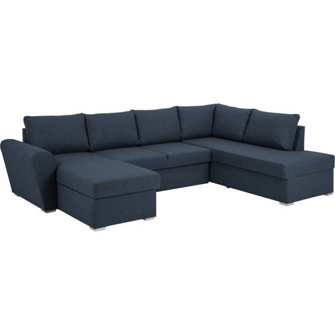Stefan Schlafsofa Chaiselong links, blau. (1/5)