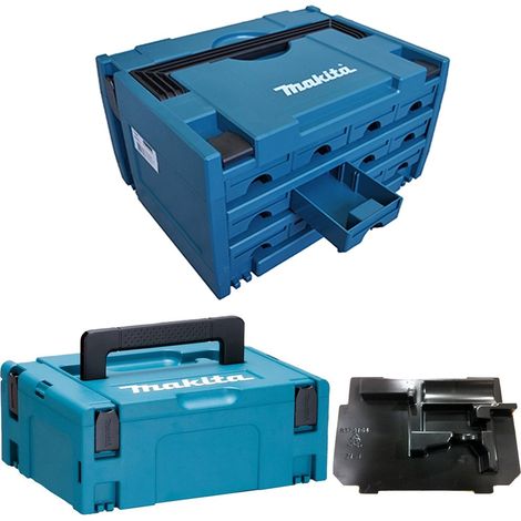 Makita P-84327 MAKPAC 12 Drawer Stacking Connector Tool Case TYPE 3 + 2 + Inlay