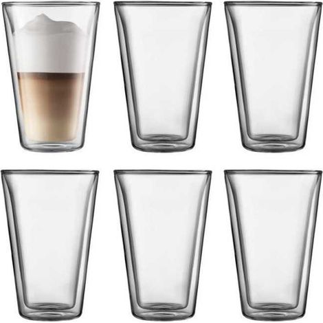 Bodum Set mit Transparenten 400 ml Doppelwandgläsern (1/3)