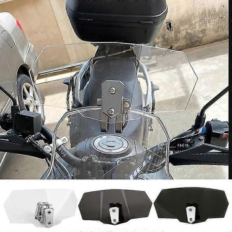 Pare-brise universel pour moto, déflecteur de vent, accessoires pour motos Harley-Davidson, Yamaha, Honda, Suzuki, Kawasaki - Transparent (1/5)