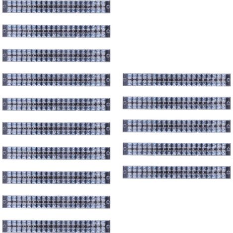 15 pièces TB-2520 bornier 20 positions double rangée 600 V 25A blocs de bande à vis (1/5)
