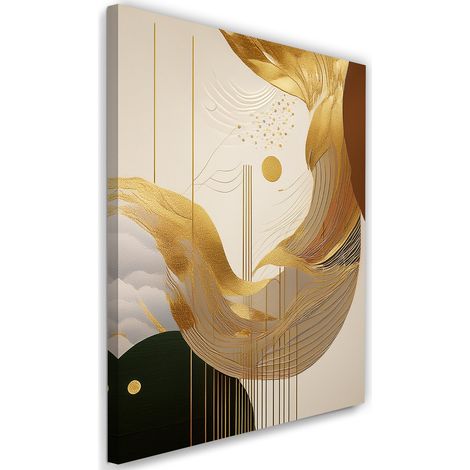 Tableau déco Abstraction Gold Glamour 70x100 (1/5)