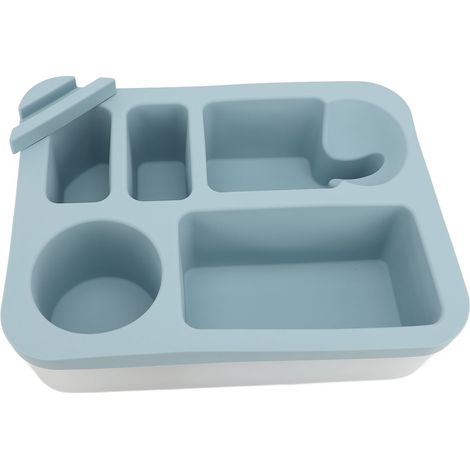 Sofa-Getränkehalter mit drehbarem, auslaufsicherem Tablett für Handy, Snacks, Getränke und Fernbedienung, blau (1/2)