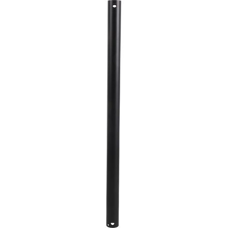 Rallonge de tige pour ventilateur de plafond - Tige d'extension noire mate pour luminaire, améliorant l'esthétique du ventilateur de plafond en toutes occasions. Longueur : 45,7 cm (1/5)