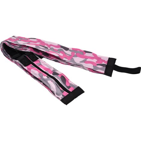 Große, pinkfarbene Schultertasche im Tarnmuster, aus wasserdichtem Polyester, im Akkordeonstil, faltbar, für Reisen und Einkäufe, hohes Fassungsvermögen. (1/5)