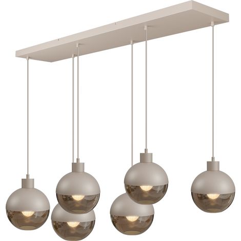 Lampe suspendue à 6 lampes Opera Terra beige - 2931-36-36-130-25602 (1/3)