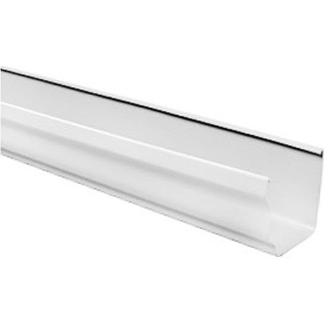 First Plast – Profilé gouttière PVC carré 4 m – blanc – Raccord pour gouttière – Résistant aux intempéries – Montage facile par collage