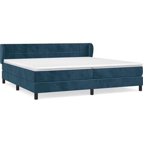 Maison Exclusive - Boxspringbett mit Matratze Dunkelblau 200x200 (1/5)