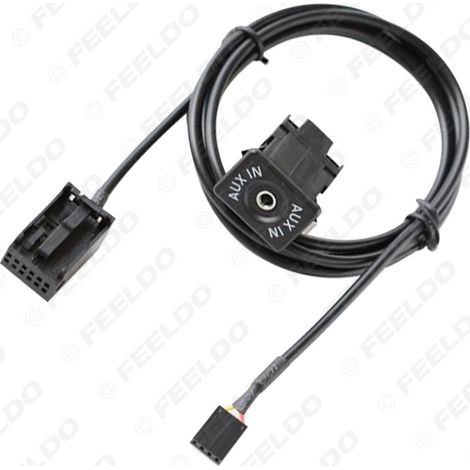 Adaptateur de câble audio d'interface AUX compatible avec Ford Fiesta, Focus, Mondeo et Victory PUMA/MK2