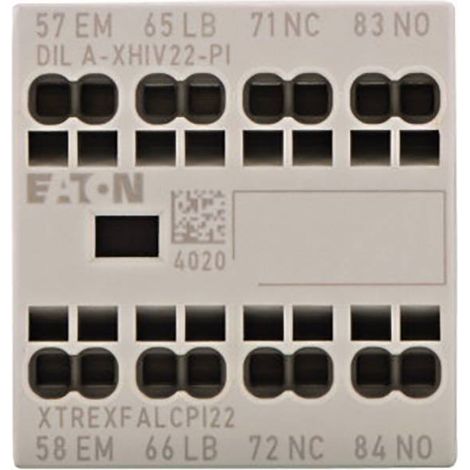 EATON DILA-XHIV22-PI BLOC DE CONTACTS AUXILIAIRES 2 NO (T), 2 NF (R) 4 A 1 PC(S) 199322 (1/4)