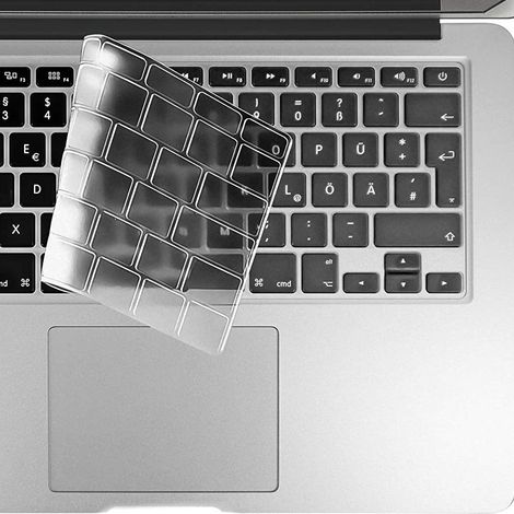 Protection clavier ultra-mince en TPU pour MacBook Pro 13/16 pouces avec Touch ID (transparente) (1/5)