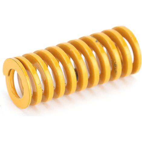 50 ressorts de moule à plateau chauffant plat en acier allié jaune de 10 x 25 mm pour imprimante 3D