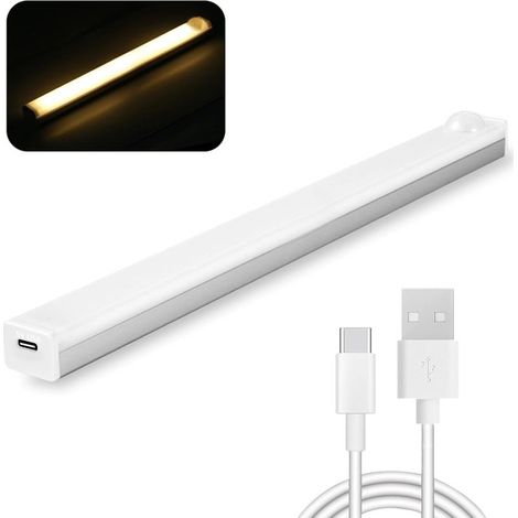 Lampe De Placard Lampe Led Barre led,Lampe Sans Fil Luminaires Intérieur Veilleuse Led Veilleuse Detecteur de Mouvement-10CM (1/5)