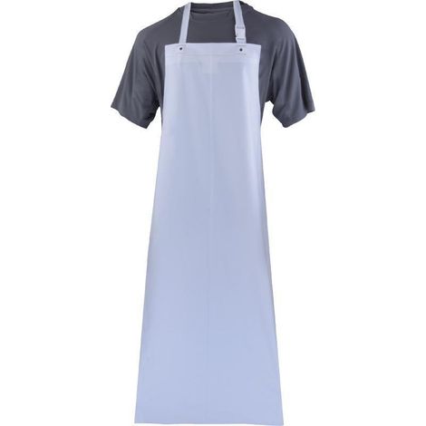 JOVIT delantal impermeable. 100% pvc. blanco. espesor 0,30mm