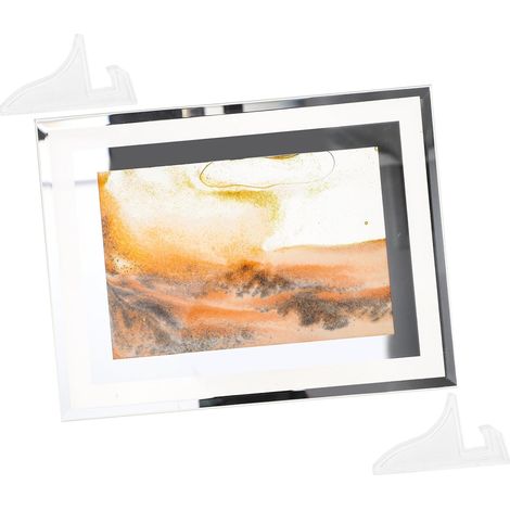 Tableau de Sable Animé Décoration de Table pour Bureau Peinture de Sable Qui Coule Mouvant sans Entretien (1/5)