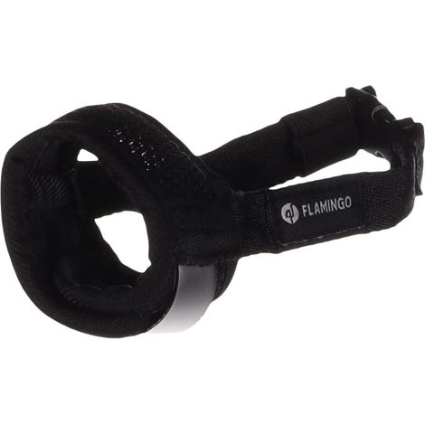 Muselière noir en nylon doux taille XXS pour chien - Flamingo