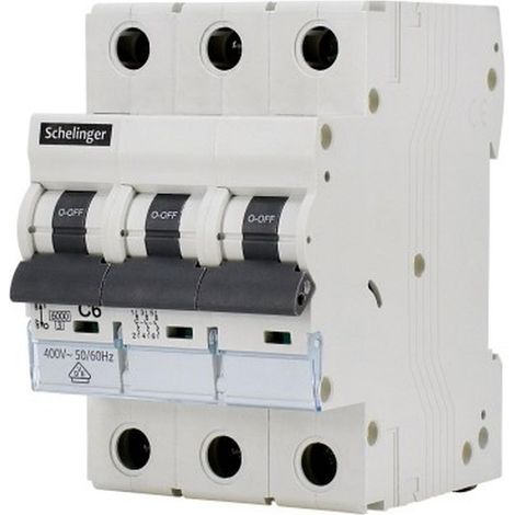 Interruttore automatico di sovracorrente 6KA 3P C 50A Schelinger (1/5)