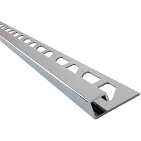 PROFILO 'JOLLY' PER RIVESTIMENTI QUADRO INOX H 8 mm - Lucido - barra 2,5 mt Q.TA 2,5