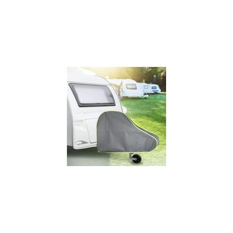 Housse de protection pour attelage de remorque, caravane et remorque, - gris (95 61 15 cm)