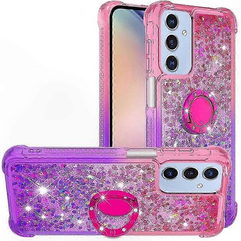 Gradient Quicksand TPU-Hülle mit Ständer für 5G-Smartphones – Stoßfeste Hülle in Pink und Himmelblau (1/5)