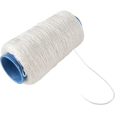 Fil de pêche torsadé en nylon blanc, 400 m, 80 lbs, pour arc, couture ou cerf-volant. (1/5)