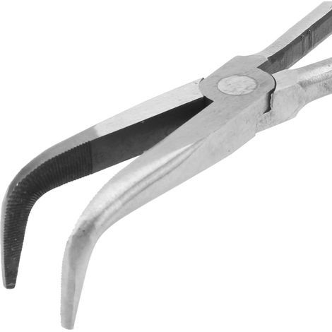 Pinces à bec extra-longues 400mm avec mâchoires coudées à 90°, outils de réparation (1/5)