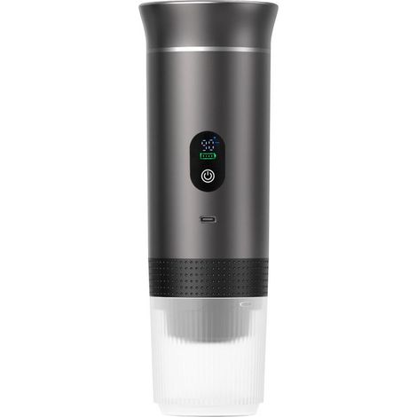 Machine à expresso portable - Batterie rechargeable - Pression 20 bars et chargement USB-C - 1 pièce - Noire (1/4)