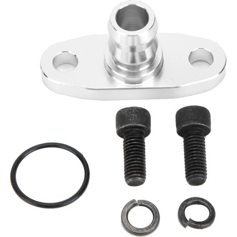 Adaptateur bride retour d'huile turbo 18mm pour turbine T3 T4 T3T4 T70 T04E, raccord vidange (1/5)
