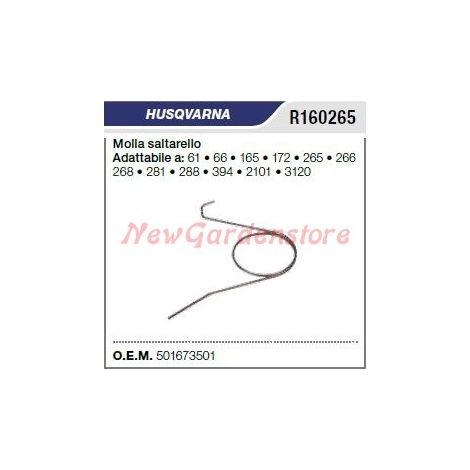 Arrancador de pinza de muelle HUSQVARNA motosierra 61 66 165 172 R160265